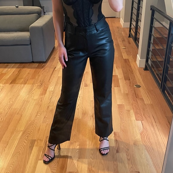 Zara Leather Pants - Picture 5 of 5